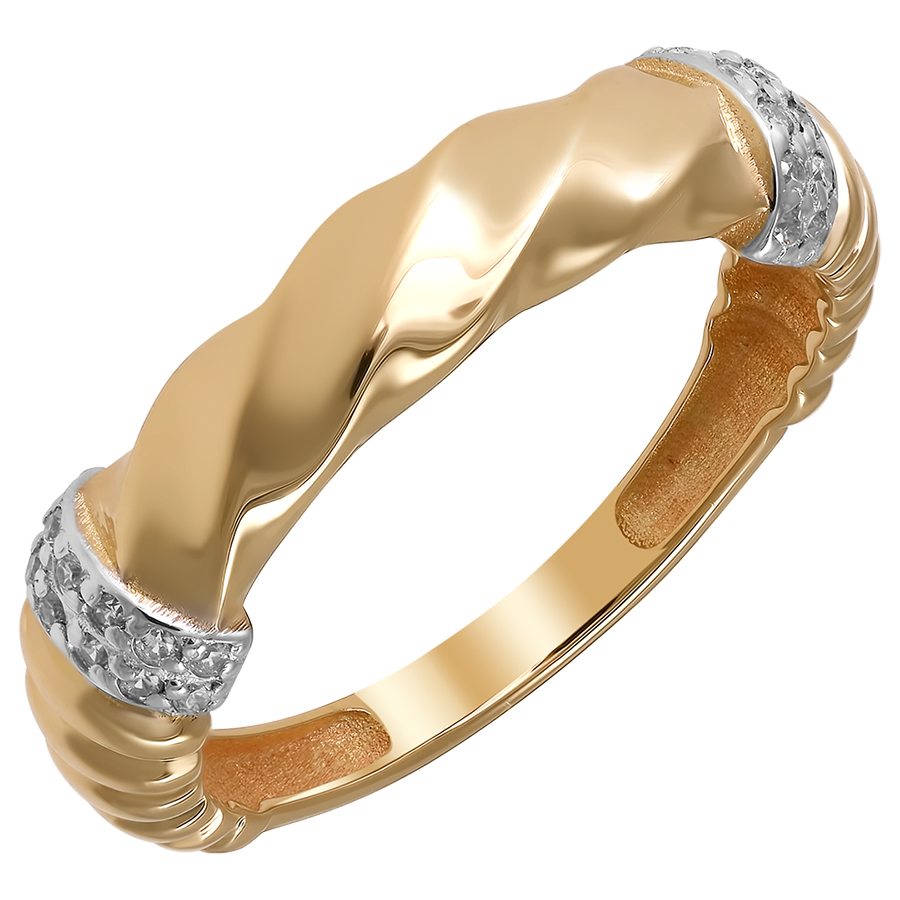 Кольцо, золото, фианит, К5137л